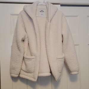 Hollister Off-White Teddy Jacket